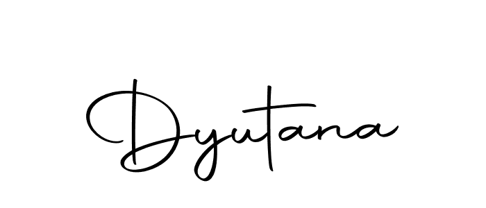 Create a beautiful signature design for name Dyutana. With this signature (Autography-DOLnW) fonts, you can make a handwritten signature for free. Dyutana signature style 10 images and pictures png