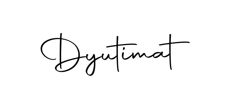 Similarly Autography-DOLnW is the best handwritten signature design. Signature creator online .You can use it as an online autograph creator for name Dyutimat. Dyutimat signature style 10 images and pictures png