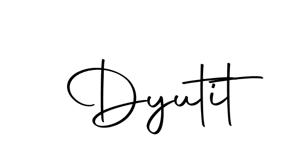 Make a beautiful signature design for name Dyutit. Use this online signature maker to create a handwritten signature for free. Dyutit signature style 10 images and pictures png