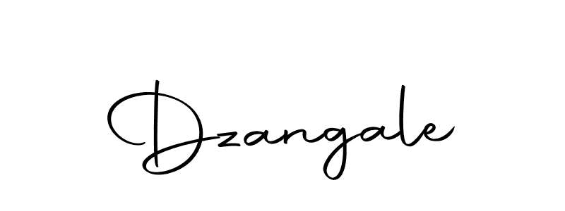 Make a beautiful signature design for name Dzangale. With this signature (Autography-DOLnW) style, you can create a handwritten signature for free. Dzangale signature style 10 images and pictures png