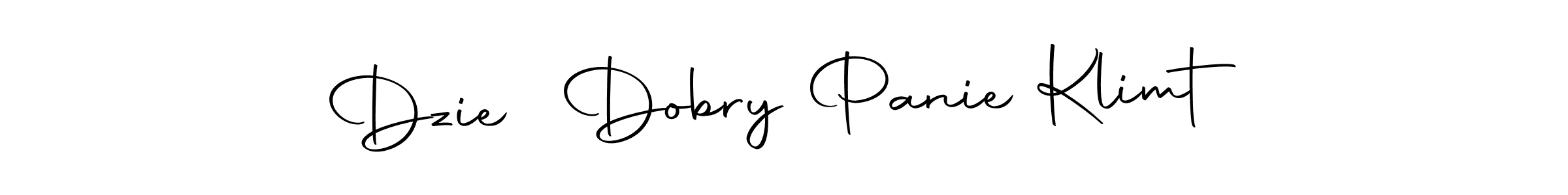 Make a beautiful signature design for name Dzień Dobry Panie Klimt. With this signature (Autography-DOLnW) style, you can create a handwritten signature for free. Dzień Dobry Panie Klimt signature style 10 images and pictures png