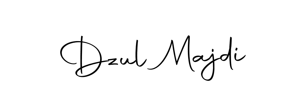 How to make Dzul Majdi name signature. Use Autography-DOLnW style for creating short signs online. This is the latest handwritten sign. Dzul Majdi signature style 10 images and pictures png