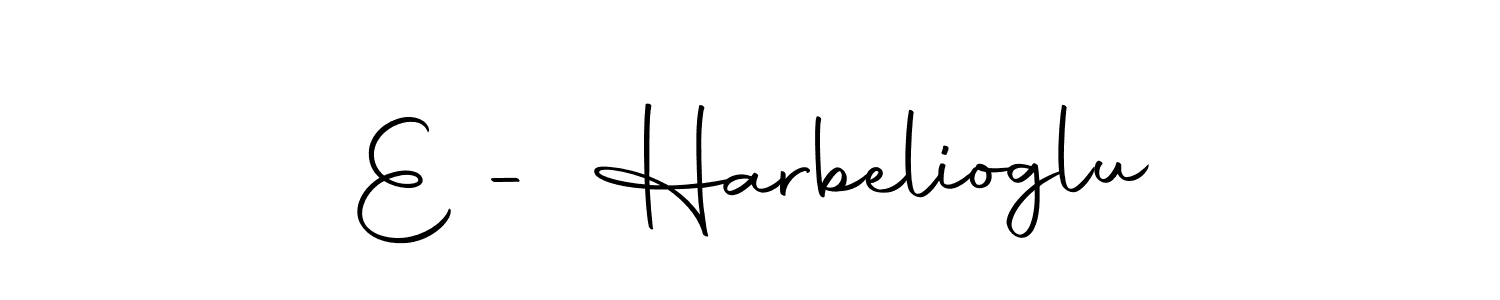 It looks lik you need a new signature style for name E - Harbelioglu. Design unique handwritten (Autography-DOLnW) signature with our free signature maker in just a few clicks. E - Harbelioglu signature style 10 images and pictures png