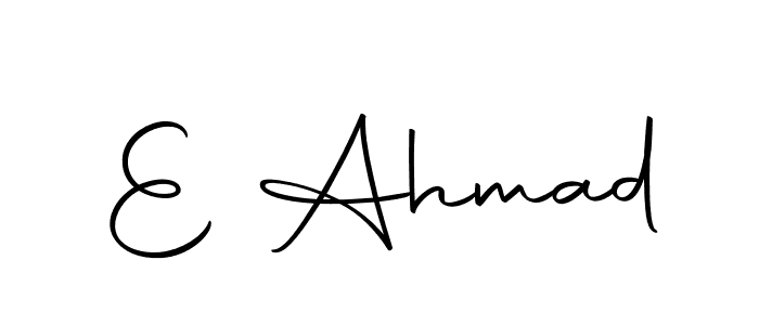 You should practise on your own different ways (Autography-DOLnW) to write your name (E Ahmad) in signature. don't let someone else do it for you. E Ahmad signature style 10 images and pictures png