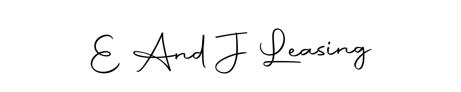 Design your own signature with our free online signature maker. With this signature software, you can create a handwritten (Autography-DOLnW) signature for name E And J Leasing. E And J Leasing signature style 10 images and pictures png