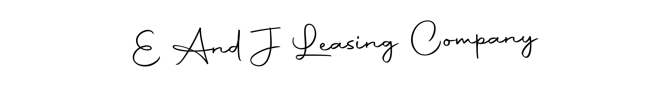 Create a beautiful signature design for name E And J Leasing Company. With this signature (Autography-DOLnW) fonts, you can make a handwritten signature for free. E And J Leasing Company signature style 10 images and pictures png