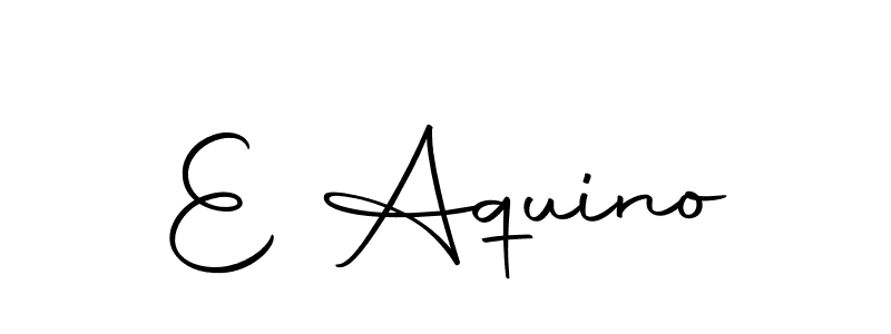 How to make E Aquino name signature. Use Autography-DOLnW style for creating short signs online. This is the latest handwritten sign. E Aquino signature style 10 images and pictures png