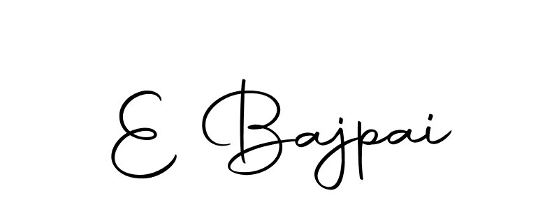 Use a signature maker to create a handwritten signature online. With this signature software, you can design (Autography-DOLnW) your own signature for name E Bajpai. E Bajpai signature style 10 images and pictures png
