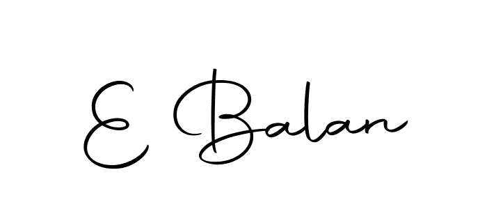 Create a beautiful signature design for name E Balan. With this signature (Autography-DOLnW) fonts, you can make a handwritten signature for free. E Balan signature style 10 images and pictures png