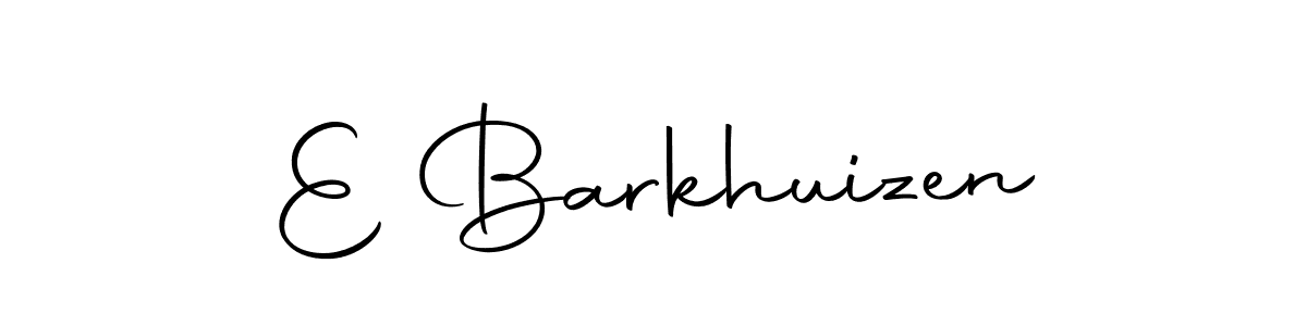 Make a beautiful signature design for name E Barkhuizen. With this signature (Autography-DOLnW) style, you can create a handwritten signature for free. E Barkhuizen signature style 10 images and pictures png