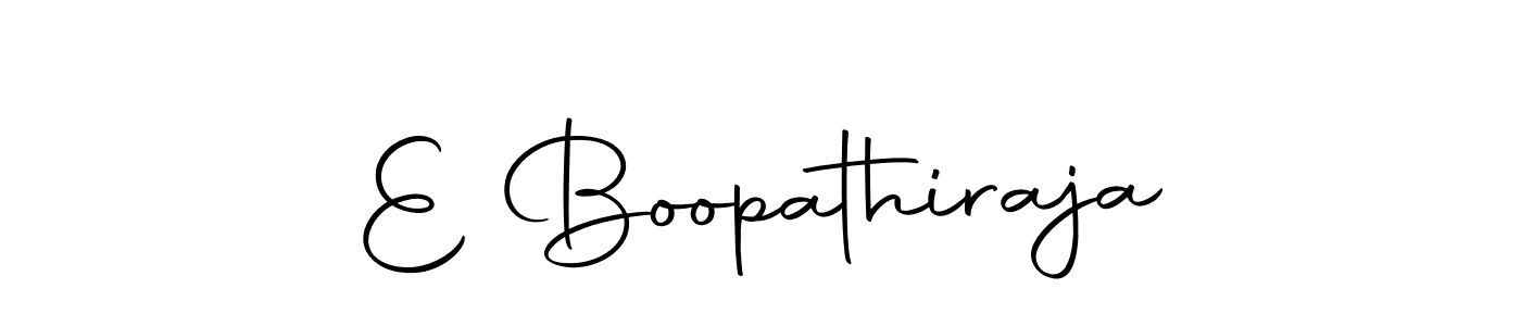 Use a signature maker to create a handwritten signature online. With this signature software, you can design (Autography-DOLnW) your own signature for name E Boopathiraja. E Boopathiraja signature style 10 images and pictures png