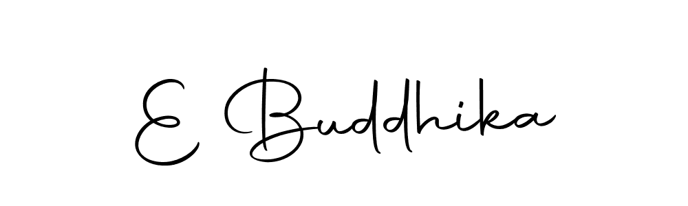 Create a beautiful signature design for name E Buddhika. With this signature (Autography-DOLnW) fonts, you can make a handwritten signature for free. E Buddhika signature style 10 images and pictures png