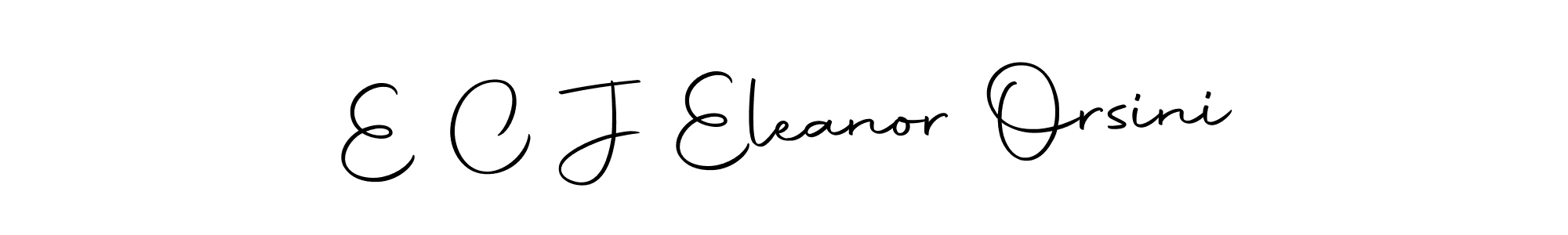 Make a beautiful signature design for name E C J Eleanor Orsini. Use this online signature maker to create a handwritten signature for free. E C J Eleanor Orsini signature style 10 images and pictures png