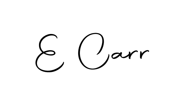 How to make E Carr name signature. Use Autography-DOLnW style for creating short signs online. This is the latest handwritten sign. E Carr signature style 10 images and pictures png