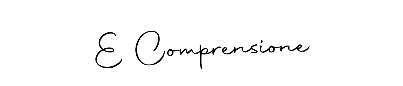 Once you've used our free online signature maker to create your best signature Autography-DOLnW style, it's time to enjoy all of the benefits that E Comprensione name signing documents. E Comprensione signature style 10 images and pictures png