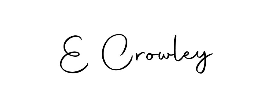 Create a beautiful signature design for name E Crowley. With this signature (Autography-DOLnW) fonts, you can make a handwritten signature for free. E Crowley signature style 10 images and pictures png