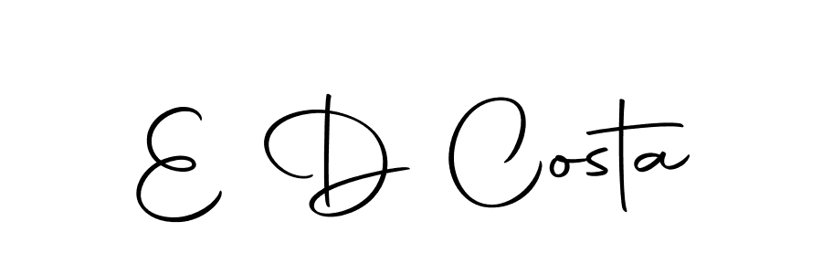 How to make E D Costa signature? Autography-DOLnW is a professional autograph style. Create handwritten signature for E D Costa name. E D Costa signature style 10 images and pictures png