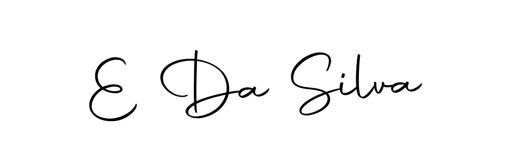 Also we have E Da Silva name is the best signature style. Create professional handwritten signature collection using Autography-DOLnW autograph style. E Da Silva signature style 10 images and pictures png