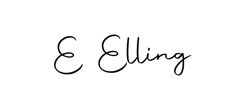 E Elling stylish signature style. Best Handwritten Sign (Autography-DOLnW) for my name. Handwritten Signature Collection Ideas for my name E Elling. E Elling signature style 10 images and pictures png