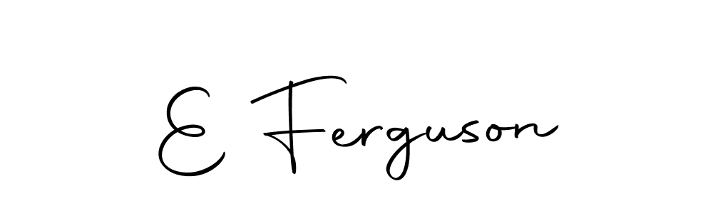 Create a beautiful signature design for name E Ferguson. With this signature (Autography-DOLnW) fonts, you can make a handwritten signature for free. E Ferguson signature style 10 images and pictures png