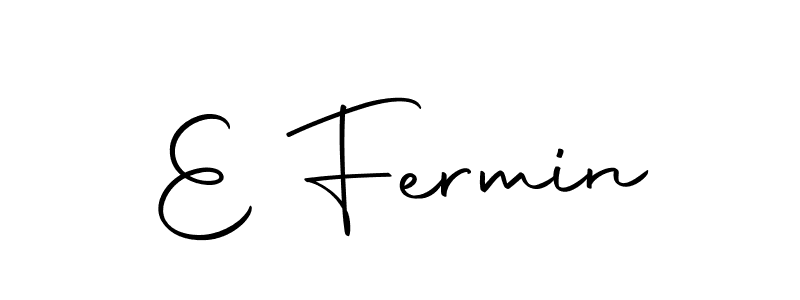 You should practise on your own different ways (Autography-DOLnW) to write your name (E Fermin) in signature. don't let someone else do it for you. E Fermin signature style 10 images and pictures png