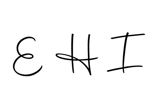 The best way (Autography-DOLnW) to make a short signature is to pick only two or three words in your name. The name E H I include a total of six letters. For converting this name. E H I signature style 10 images and pictures png