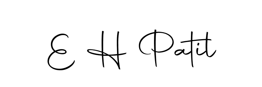 How to make E H Patil name signature. Use Autography-DOLnW style for creating short signs online. This is the latest handwritten sign. E H Patil signature style 10 images and pictures png