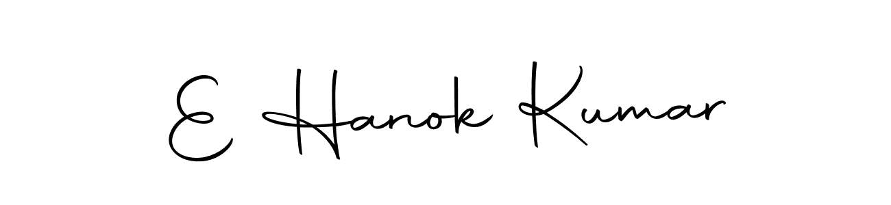 The best way (Autography-DOLnW) to make a short signature is to pick only two or three words in your name. The name E Hanok Kumar include a total of six letters. For converting this name. E Hanok Kumar signature style 10 images and pictures png