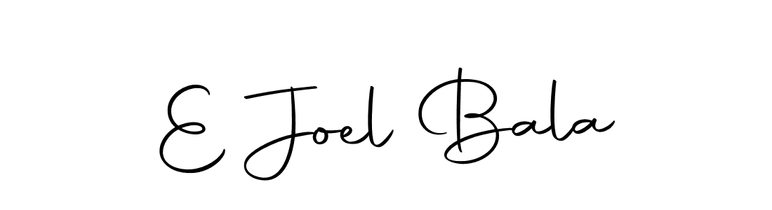 E Joel Bala stylish signature style. Best Handwritten Sign (Autography-DOLnW) for my name. Handwritten Signature Collection Ideas for my name E Joel Bala. E Joel Bala signature style 10 images and pictures png