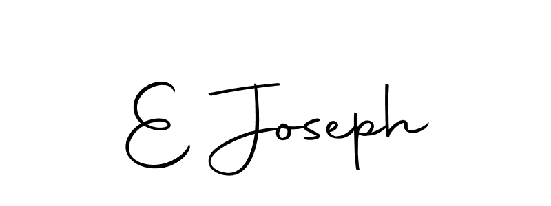 Create a beautiful signature design for name E Joseph. With this signature (Autography-DOLnW) fonts, you can make a handwritten signature for free. E Joseph signature style 10 images and pictures png