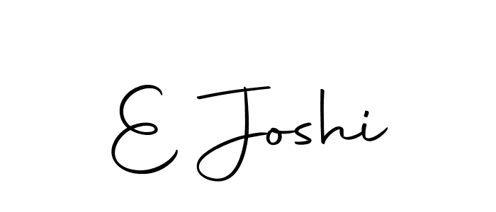 Create a beautiful signature design for name E Joshi. With this signature (Autography-DOLnW) fonts, you can make a handwritten signature for free. E Joshi signature style 10 images and pictures png