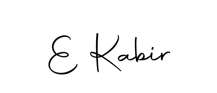 Design your own signature with our free online signature maker. With this signature software, you can create a handwritten (Autography-DOLnW) signature for name E Kabir. E Kabir signature style 10 images and pictures png