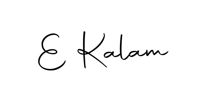 Use a signature maker to create a handwritten signature online. With this signature software, you can design (Autography-DOLnW) your own signature for name E Kalam. E Kalam signature style 10 images and pictures png
