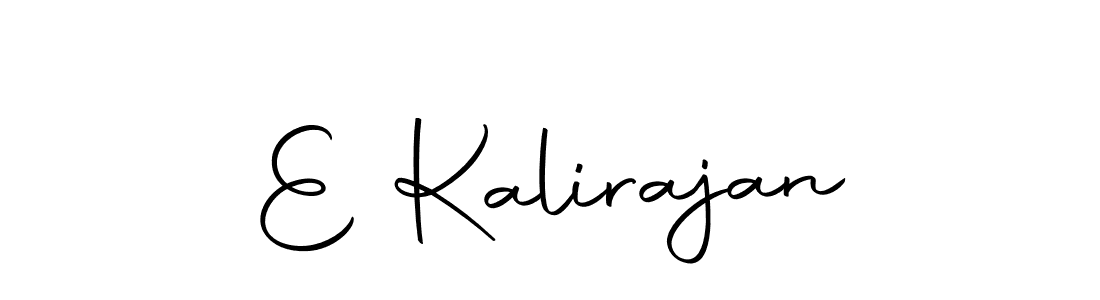 Create a beautiful signature design for name E Kalirajan. With this signature (Autography-DOLnW) fonts, you can make a handwritten signature for free. E Kalirajan signature style 10 images and pictures png