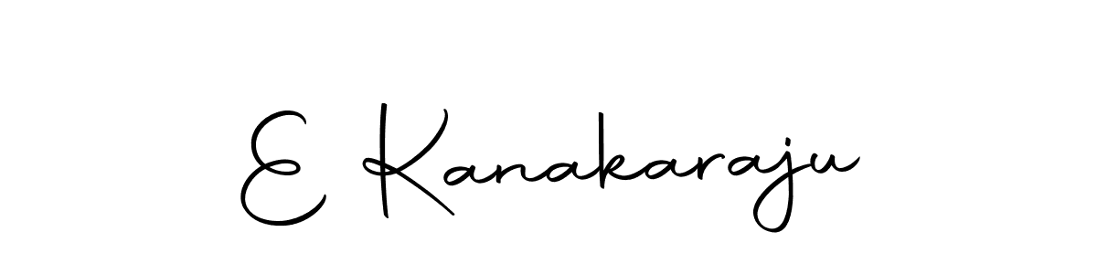 Create a beautiful signature design for name E Kanakaraju. With this signature (Autography-DOLnW) fonts, you can make a handwritten signature for free. E Kanakaraju signature style 10 images and pictures png