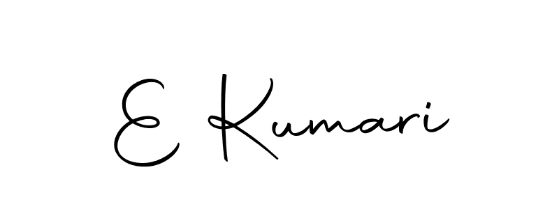 Design your own signature with our free online signature maker. With this signature software, you can create a handwritten (Autography-DOLnW) signature for name E Kumari. E Kumari signature style 10 images and pictures png