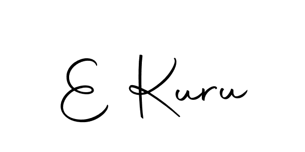 How to make E Kuru signature? Autography-DOLnW is a professional autograph style. Create handwritten signature for E Kuru name. E Kuru signature style 10 images and pictures png