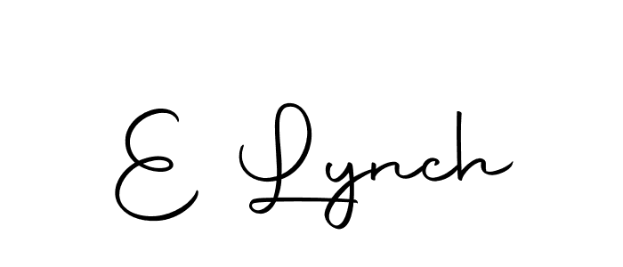 You should practise on your own different ways (Autography-DOLnW) to write your name (E Lynch) in signature. don't let someone else do it for you. E Lynch signature style 10 images and pictures png