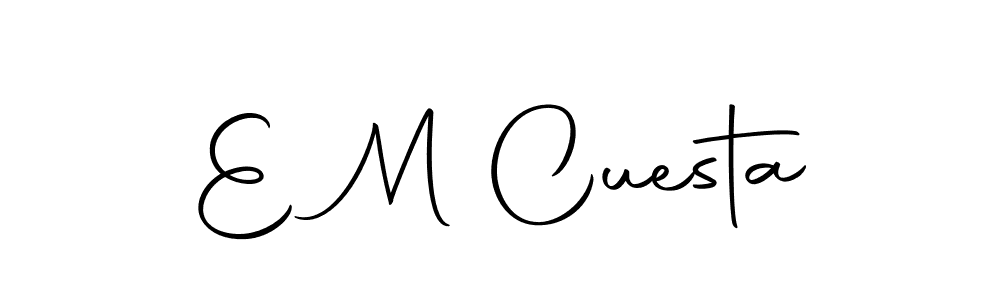 Use a signature maker to create a handwritten signature online. With this signature software, you can design (Autography-DOLnW) your own signature for name E M Cuesta. E M Cuesta signature style 10 images and pictures png