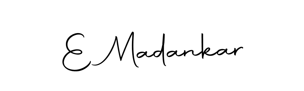 You should practise on your own different ways (Autography-DOLnW) to write your name (E Madankar) in signature. don't let someone else do it for you. E Madankar signature style 10 images and pictures png