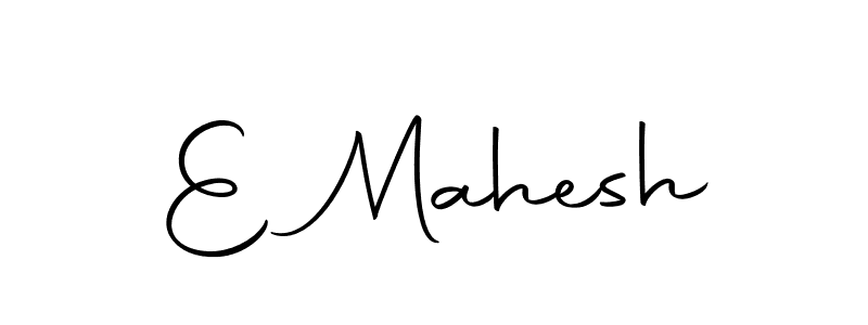 Use a signature maker to create a handwritten signature online. With this signature software, you can design (Autography-DOLnW) your own signature for name E Mahesh. E Mahesh signature style 10 images and pictures png