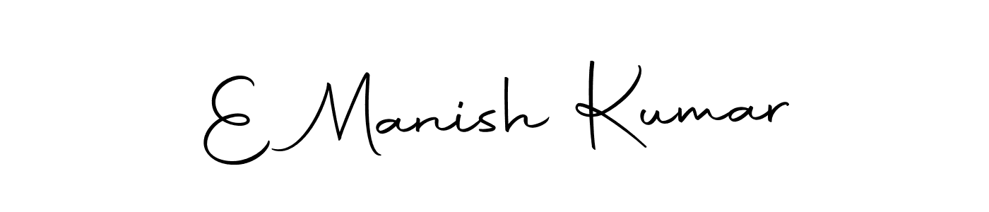 Make a beautiful signature design for name E Manish Kumar. With this signature (Autography-DOLnW) style, you can create a handwritten signature for free. E Manish Kumar signature style 10 images and pictures png