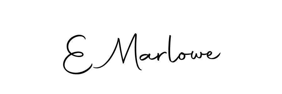 Make a beautiful signature design for name E Marlowe. With this signature (Autography-DOLnW) style, you can create a handwritten signature for free. E Marlowe signature style 10 images and pictures png