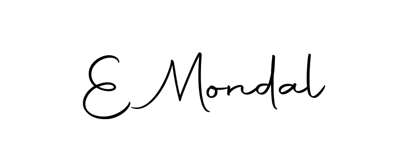 Design your own signature with our free online signature maker. With this signature software, you can create a handwritten (Autography-DOLnW) signature for name E Mondal. E Mondal signature style 10 images and pictures png
