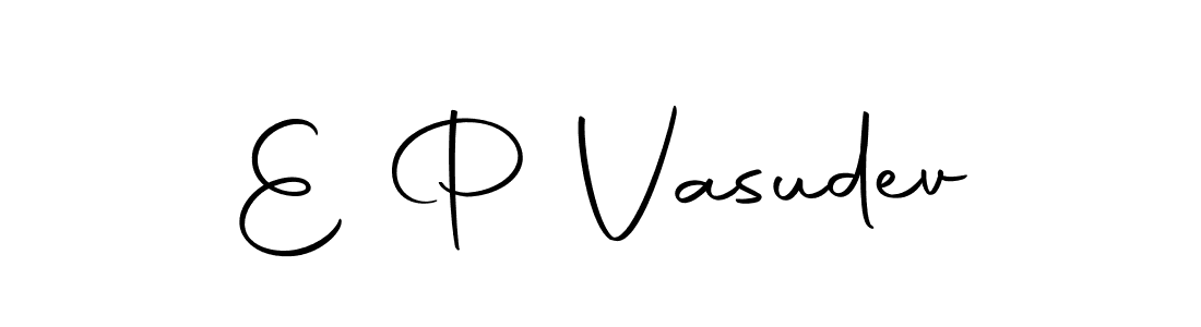 Make a beautiful signature design for name E P Vasudev. With this signature (Autography-DOLnW) style, you can create a handwritten signature for free. E P Vasudev signature style 10 images and pictures png