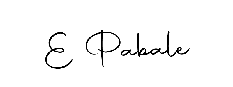 Similarly Autography-DOLnW is the best handwritten signature design. Signature creator online .You can use it as an online autograph creator for name E Pabale. E Pabale signature style 10 images and pictures png