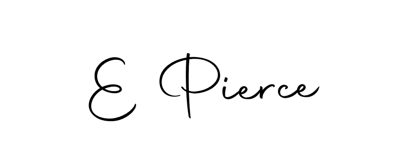 You should practise on your own different ways (Autography-DOLnW) to write your name (E Pierce) in signature. don't let someone else do it for you. E Pierce signature style 10 images and pictures png