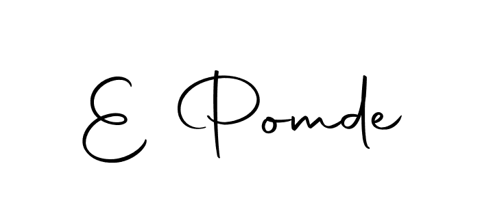 Autography-DOLnW is a professional signature style that is perfect for those who want to add a touch of class to their signature. It is also a great choice for those who want to make their signature more unique. Get E Pomde name to fancy signature for free. E Pomde signature style 10 images and pictures png