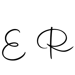 The best way (Autography-DOLnW) to make a short signature is to pick only two or three words in your name. The name E R include a total of six letters. For converting this name. E R signature style 10 images and pictures png