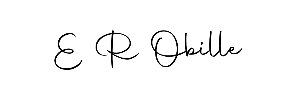 The best way (Autography-DOLnW) to make a short signature is to pick only two or three words in your name. The name E R Obille include a total of six letters. For converting this name. E R Obille signature style 10 images and pictures png